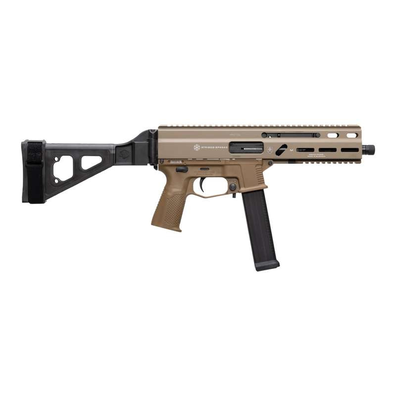 Grand Power Stribog SP45A3 .45 ACP 8" Sub Pistol SBT Brace FDE