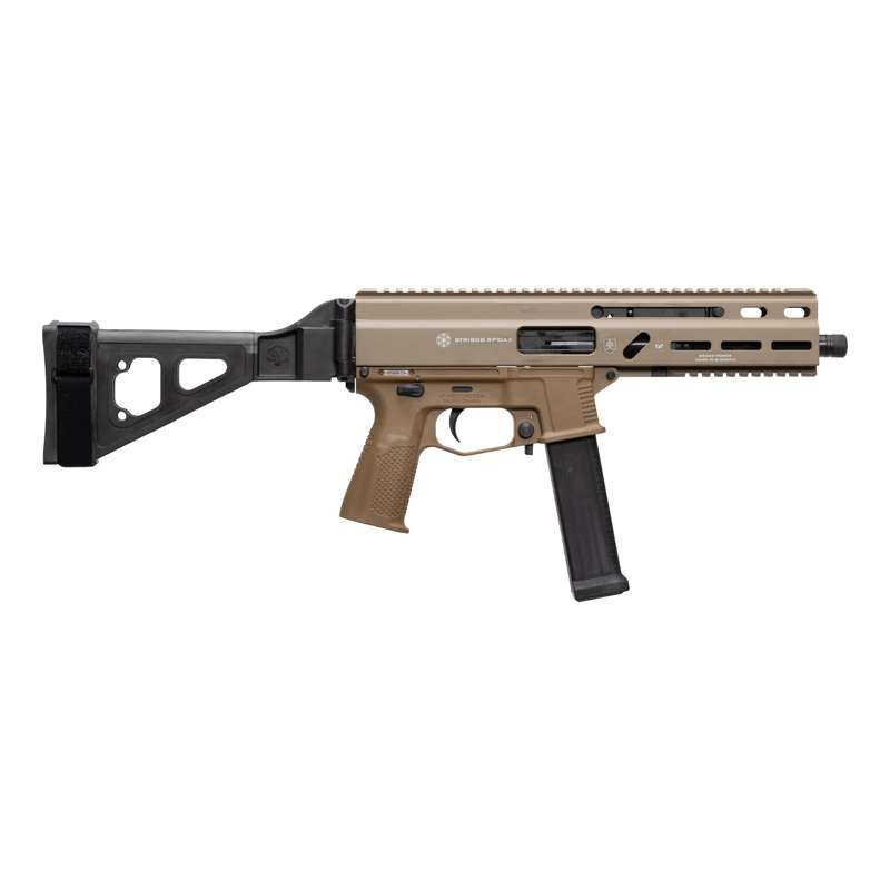 Grand Power Stribog SP10A3 10mm 8" Sub Pistol SBT Brace FDE