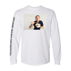 "Mouthful" Long Sleeve T-Shirt benefiting World Central Kitchen "Mouthful" Long Sleeve T-Shirt benefiting World Central Kitchen