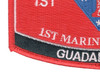 1st Marine Division Guadalcanal MOS Patch - Lower Left