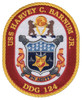 USS Harvey C. Barnum Jr. DDG-124 US Navy Guided Missile Destroyer Patch