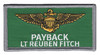 Payback Name Tag Top Gun Halloween Hook and Loop Patch