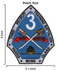 3rd Recruit Training Battalion at Parris Island MCRD Patch size: 3.25 x 4 inches