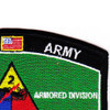 2nd Armored Division Military Occupational Specialty MOS Patch | Upper Right Quadrant