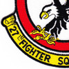 27th Fighter Interceptor Squadron Patch Falcons | Lower Left Quadrant
