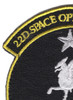 22nd Space Operations Squadron Patch Hook And Loop | Upper Left Quadrant