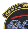21st Space Operations Squadron Patch Hook And Loop - Top Left