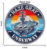 Haze Gray and Underway Patch size: 4 x 4 inches