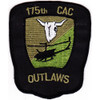 175th Combat Aviation Company Patch Outlaws OD