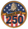 U.S. Navy 250th Anniversary Commemorative Embroidered Patch