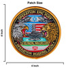Size for Operation Epic Fury Operation Roaring Lion circular patch