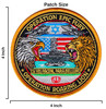 Operation Epic Fury & Operation Roaring Lion Joint Operations Morale patch measures 4 inches wide by 4 inches tall