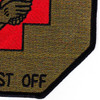 159th Medical Detachment Air Ambulance Patch Dustoff OD | Lower Right Quadrant
