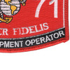 1171 Hygiene Equipment Operator MOS Patch | Lower Right Quadrant