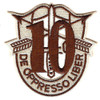 10th Special Forces Group Crest Desert Brown 10 Patch