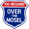 Patch featuring "100 Missions" designation with Mosul campaign colors representing sustained air operations against ISIS.