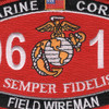 0612 Field Wireman MOS Patch | Center Detail