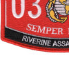 0312 Riverine Assault Craft MOS Patch | Lower Left Quadrant