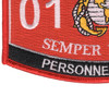 0182 Personnel Chief MOS Patch | Lower Left Quadrant