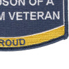 Seabee Grand-Son Of A Vietnam Veteran Patch | Lower Right Quadrant