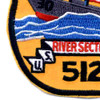 RIVSEC-512 River Patrol Section Patch Vietnam | Lower Left Quadrant