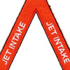 Navy Jet Intake Danger Aircraft Warning Marking Patch | Center Detail