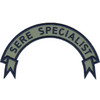 SERE specialist ribbon patch representing instructor qualification and advanced training authority in survival and evasion.