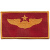 Senior Pilot Wings Patch Red And Gold