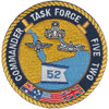 Navy Commander Task Force Five Two Patch