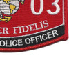5803 MOS Military Police Officer Patch | Lower Right Quadrant