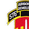 576th Airborne Infantry Demolition Detachment Patch | Upper Left Quadrant