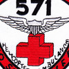 571st Aviation Medical Company Air Ambulance Dust Off Patch | Center Detail