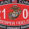 Marine Corps 2100 Basic Ground Ordnance Maitenance MOS Patch | Center Detail