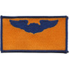 Gold and blue patch with senior pilot wings flanking shield, leadership insignia for command pilots.