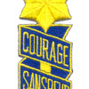53rd Infantry Regiment Patch Courage Sanspeur | Center Detail