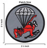 508th Airborne Infantry Regiment Patch Red Devil - B Version size: 3.5 x 3.5 inches