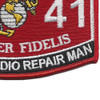 Military Occupational Specialty 2841 Ground Radio Repair Man MOS Patch | Lower Right Quadrant