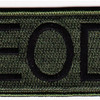 Explosive Ordnance Disposal Tab EOD OD Patch Hook And Loop | Center Detail