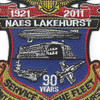 NAES Lakehurst New Jersy Patch 90 Years | Center Detail