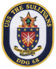 DDG-68 USS Sullivans Patch