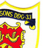 DDG-33 USS Parsons Patch | Upper Right Quadrant