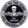 DDG-24 USS Waddell Patch Bad To The Bone The Warship