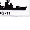 DDG-11 USS Sellers Silhouette Patch | Lower Right Quadrant