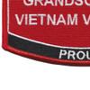 Grandson Of A Vietnam Veteran Patch USMC | Lower Left Quadrant