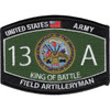 Field Artilleryman 13A MOS Patch