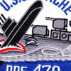 DDE-470 USS Bache Patch | Center Detail