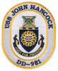 DD-981 USS John Hancock Patch