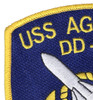 DD-826 USS Agerholm Patch - Version A | Upper Left Quadrant