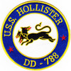 DD-788 USS Hollister Patch - Version A