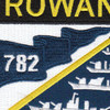 DD-782 USS Rowan Patch | Center Detail